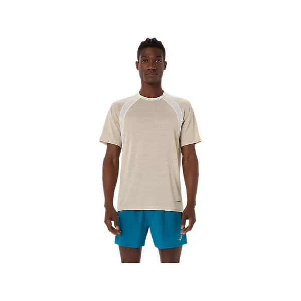 Asics Road Short Sleeve Top - Cream