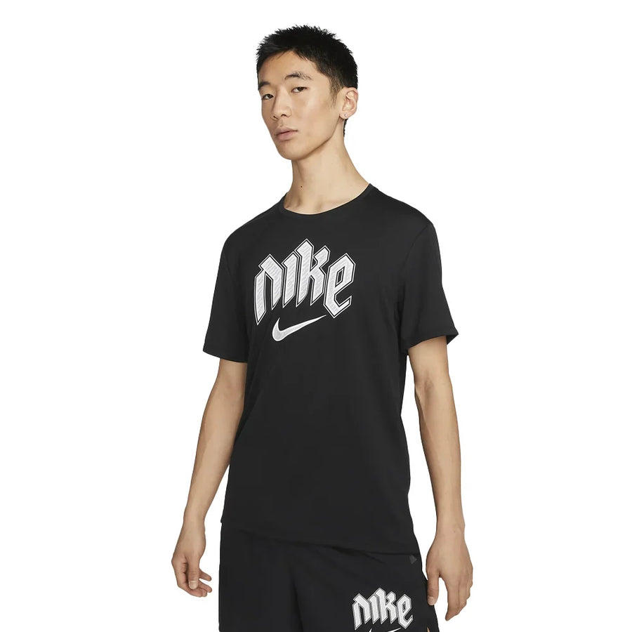 Nike Dri-FIT Run Division Miler Short-Sleeve Running Top - Black