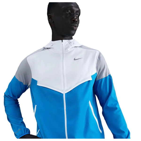 Nike Impossibly Light Windrunner Running Jacket - White/Blue Hero