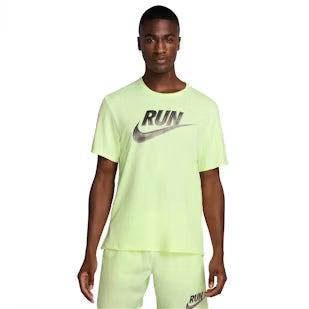 Nike Run Energy HBR UV Miler T-Shirt - Barely Volt