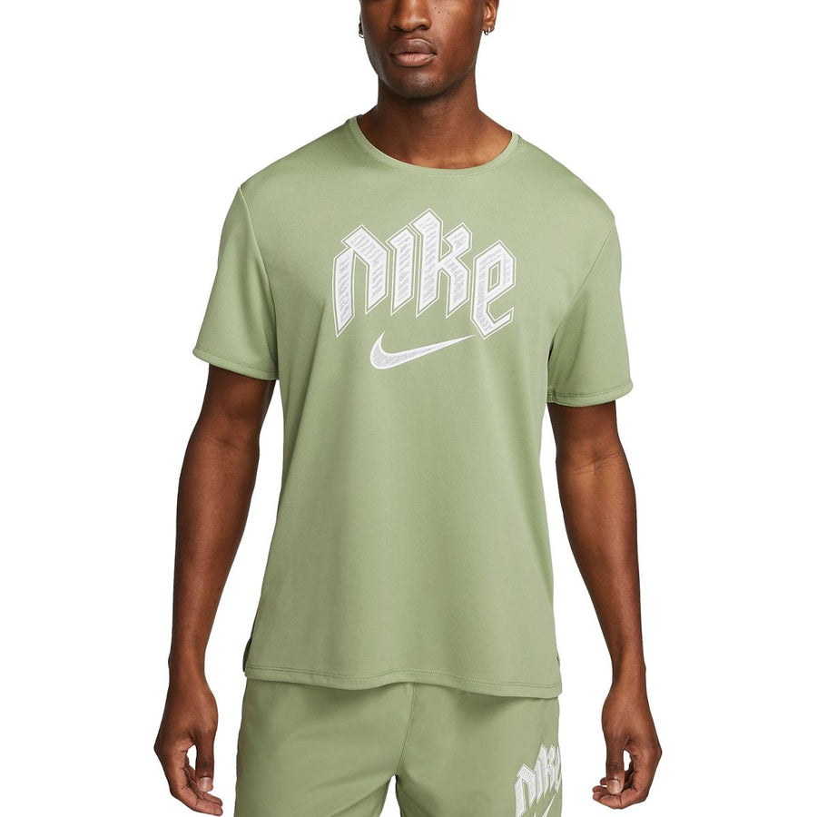 Nike Dri-FIT Run Division Miler Short-Sleeve Running Top - Khaki