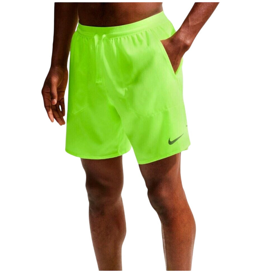Nike Stride Dri-FIT 18cm Brief-Lined Running Shorts - Volt Ice