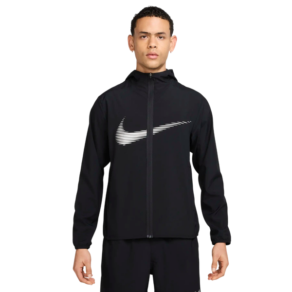 Nike Form Big Swoosh Dri-FIT Hooded Jacket - Black