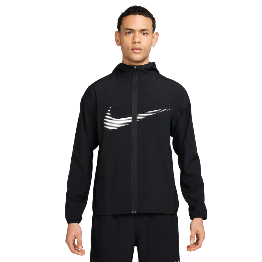 Nike Form Big Swoosh Dri-FIT Hooded Jacket - Black