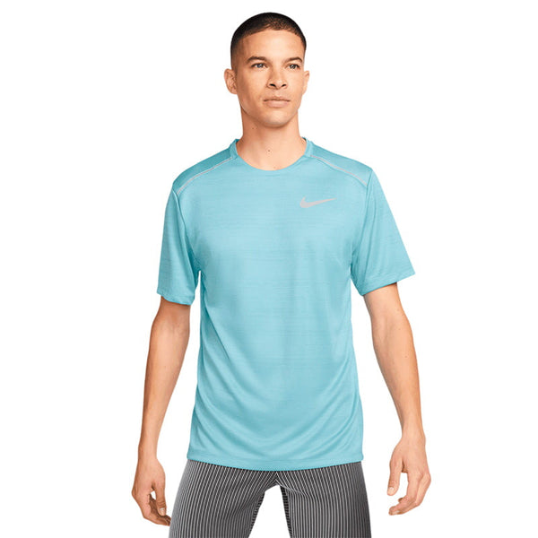 Nike 1.0 Miler Short-Sleeve Running Top - Denim Turquoise
