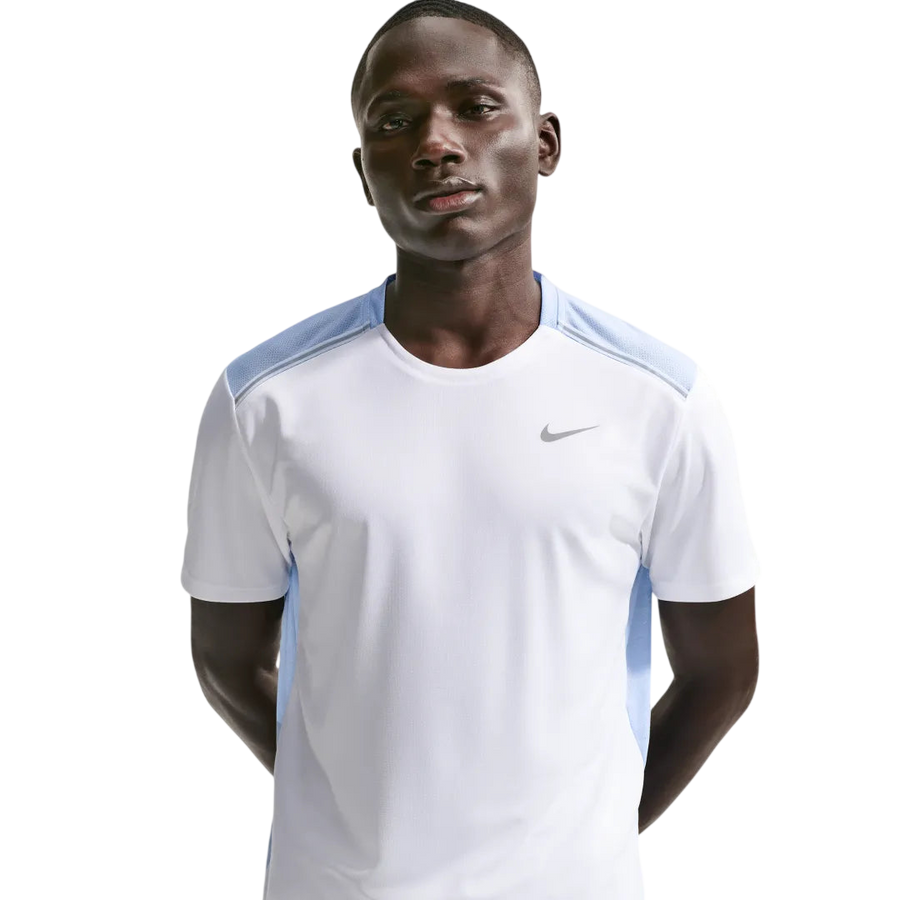 Nike 1.0 Miler Running T-shirt - White Diffused Blue