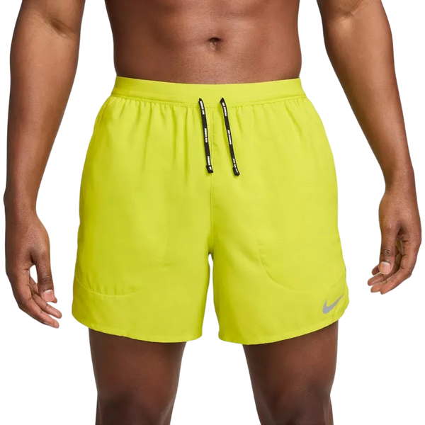 Nike Stride Dri-FIT 18cm Brief-Lined Running Shorts - Bright Cactus