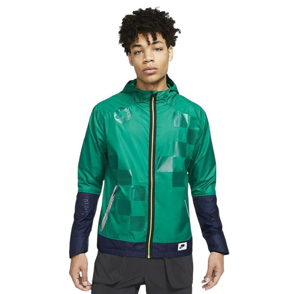 Nike Shield Flash Reflective Windbreaker Running Jacket - Green