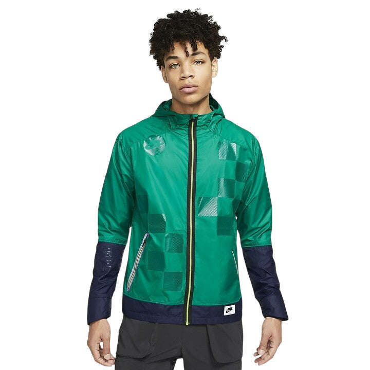 Nike Shield Flash Reflective Windbreaker Running Jacket - Green