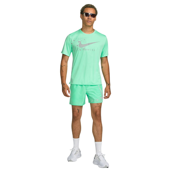 Nike Dri-FIT Run Division Miler T-Shirt - Green Glow/Reflective Silver