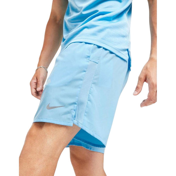 Nike Challenger Dri-FIT 18cm Brief-Lined Running Shorts - Aquarius Blue