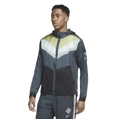 Nike Windrunner Wild Run Windbreaker Running Hooded Jacket - Green